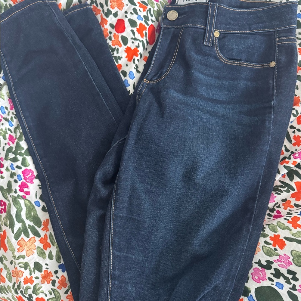 PAIGE Dark Blue Skinny Jeans